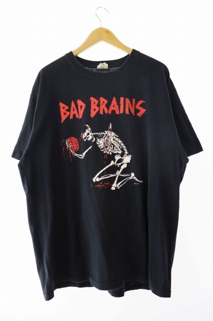 ヴィンテージ VINTAGE 90s～00s BAD BRAINS バッド ブレインズ anvil プリント バンド 半袖Tシャツ XL 黒 ブラック ブランド古着ベクトル 250618