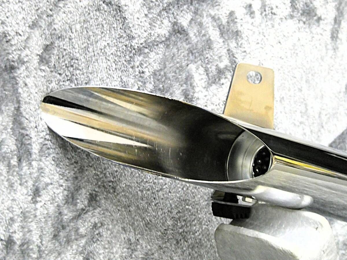 GN125 侍 ハス切り ショート管 メッキ60.5π/斜めカット 鉄管 GN125H