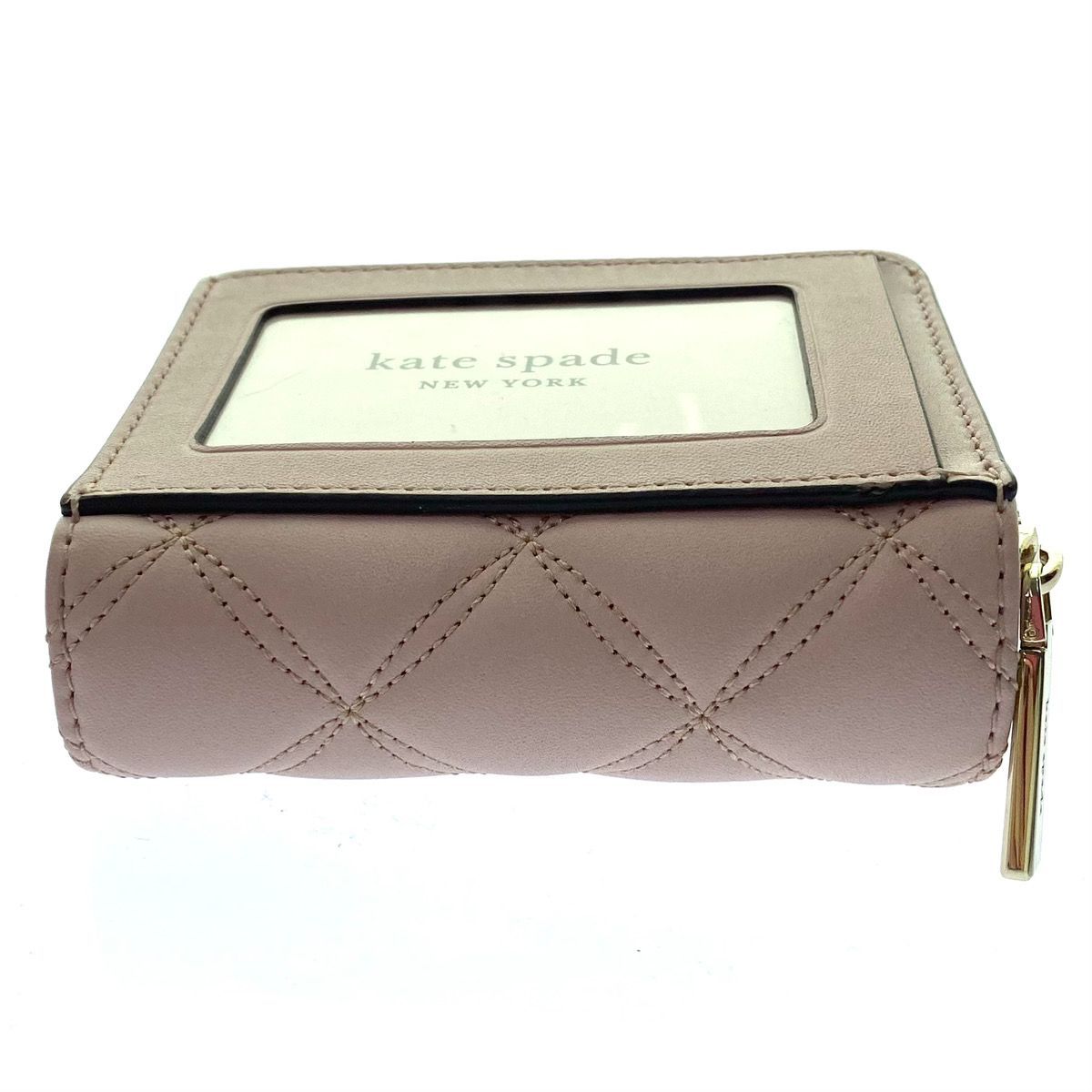 Kate Spade ケイトスペード キルティング お財布 二つ折り 桃色
