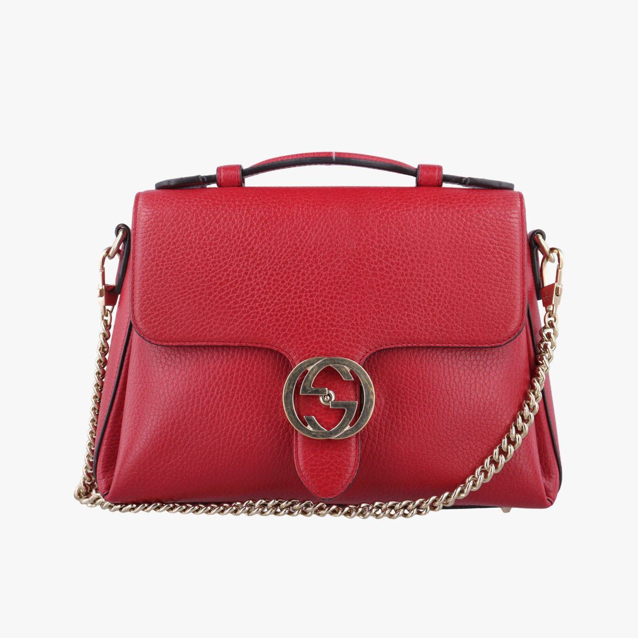 グッチGucciインターロッキングG レッド レザー 510302 F024209063