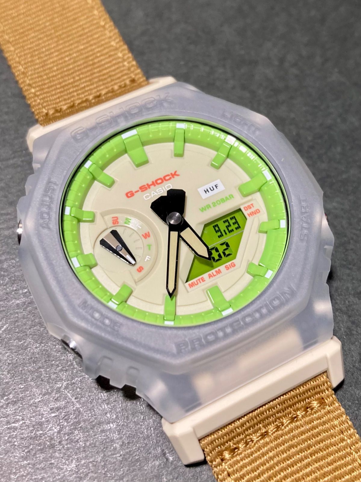 79.未使用品 CASIO G-SHOCK × HUF コラボモデル GA-2100HUF-5AJR