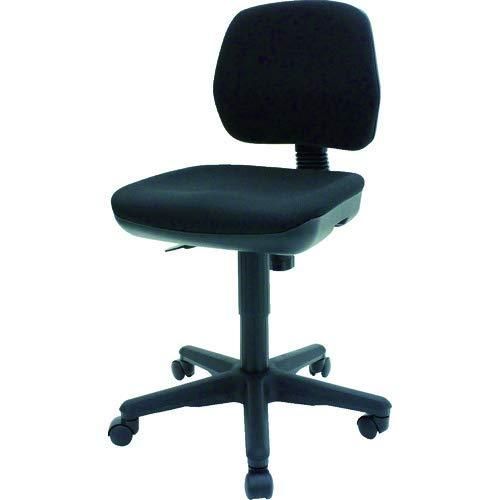 2営業日で発送 TRUSCO トラスコ中山 TRUSCO オフィスチェア 布張り 肘なし ブラックT05BK 3100