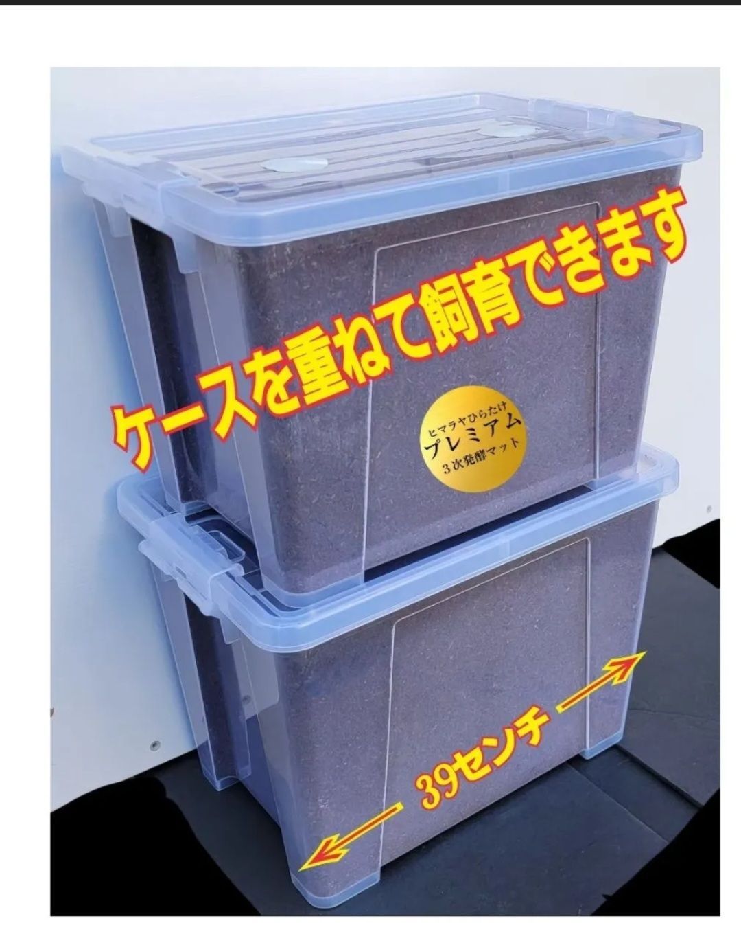 20Lケース付き【2セット】カブトムシ幼虫を入れるだけ！特選プレミアム発酵マット 20Lケース付き【2セット】カブトムシ幼虫を入れるだけ！特選プレミアム