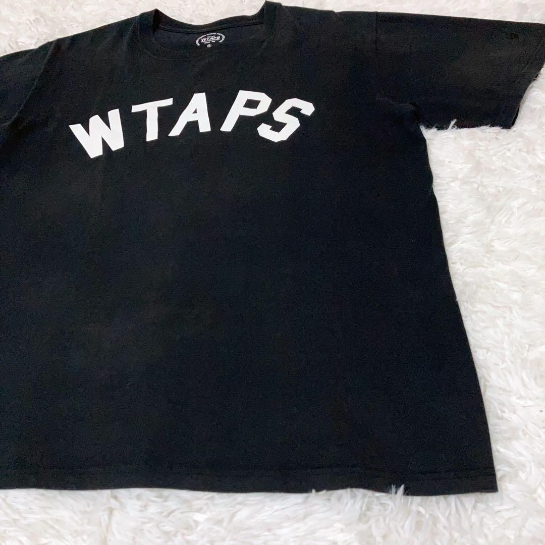 WTAPS ダブルタップス Tシャツ ビッグロゴ プリント サイズ4 黒