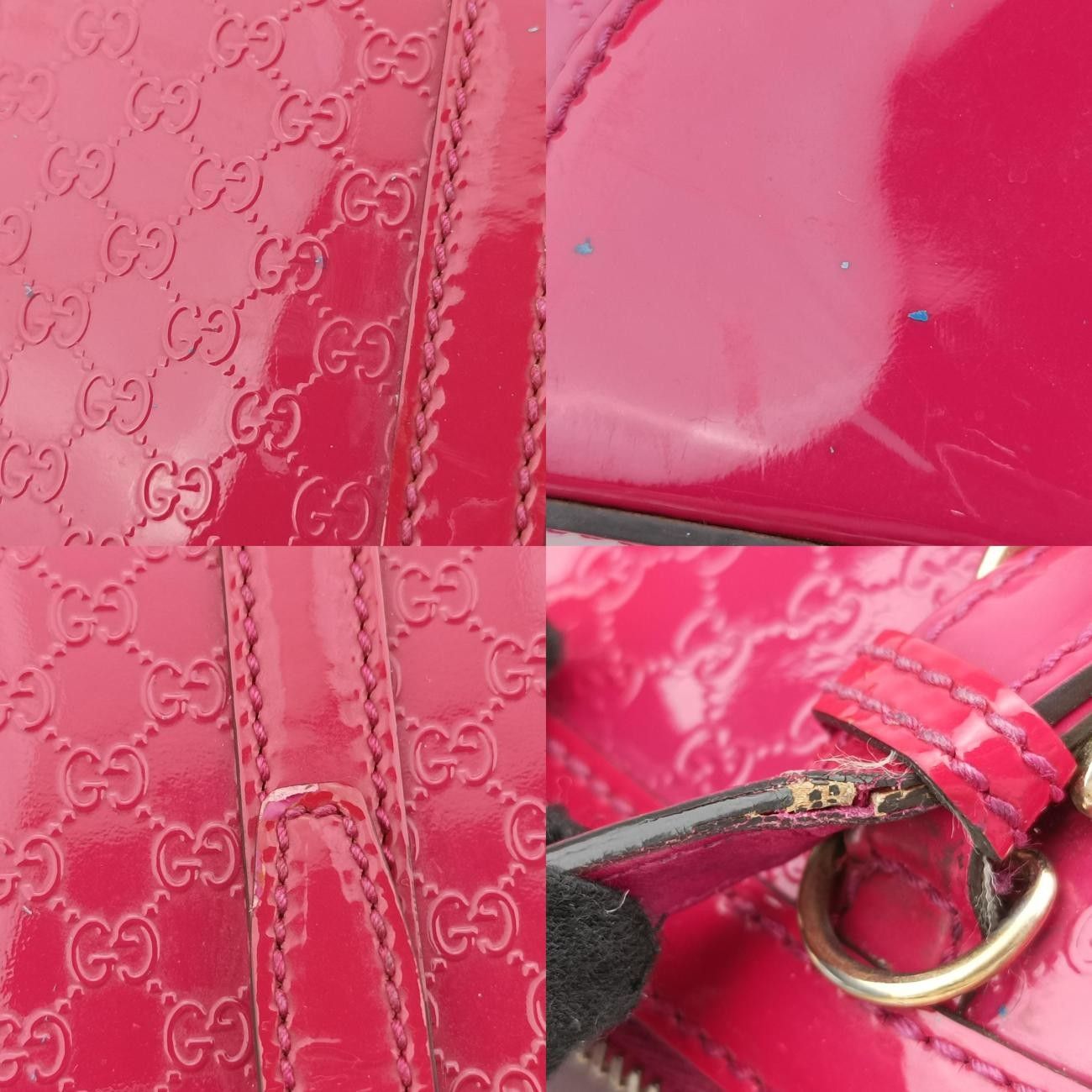 グッチGucciマイクログッチシマレッドパテント309617B015738253 DECORATOM_COM_BR