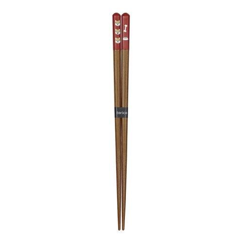 5営業日で発送 みのる陶器 Minorutouki 日本製 若狭の箸 天丸 柴犬 赤 21.0cm 犬 雑貨 a01744974835601243 入数 40