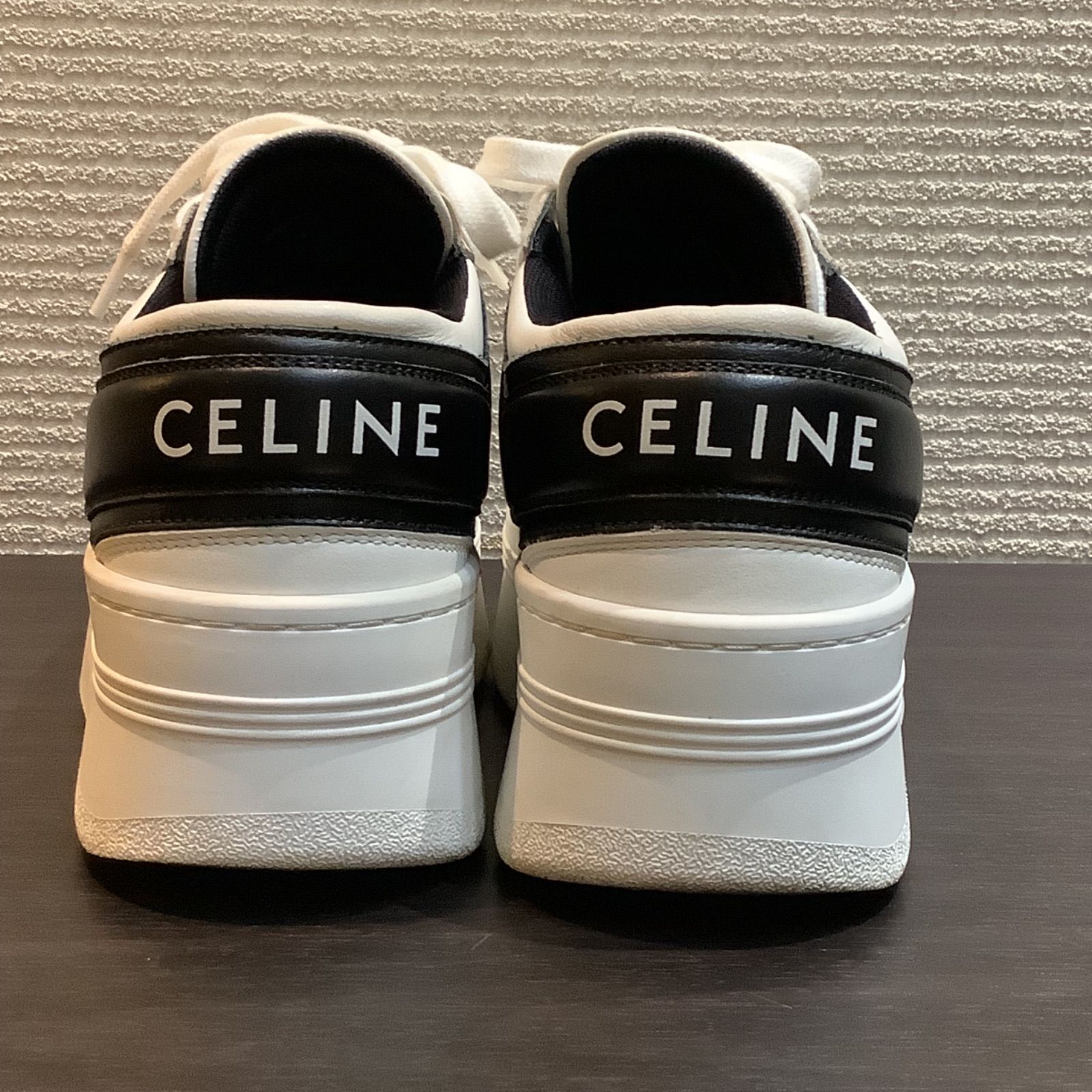 ブロックスニーカー ウェッジアウトソール / カーフスキン セリーヌ ブロックスニーカー ウェッジアウトソール / カーフスキン