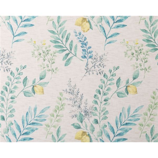 ブラウン葉柄レースカーテン 幅150 丈228 ブラウン葉柄レースカーテン