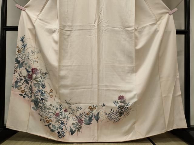 平和屋着物●訪問着　草花文　暈し染め　正絹　逸品　AAAV9382ph 平和屋着物○訪問着 草花文 暈し染め 正絹 逸品 AAAV9382ph