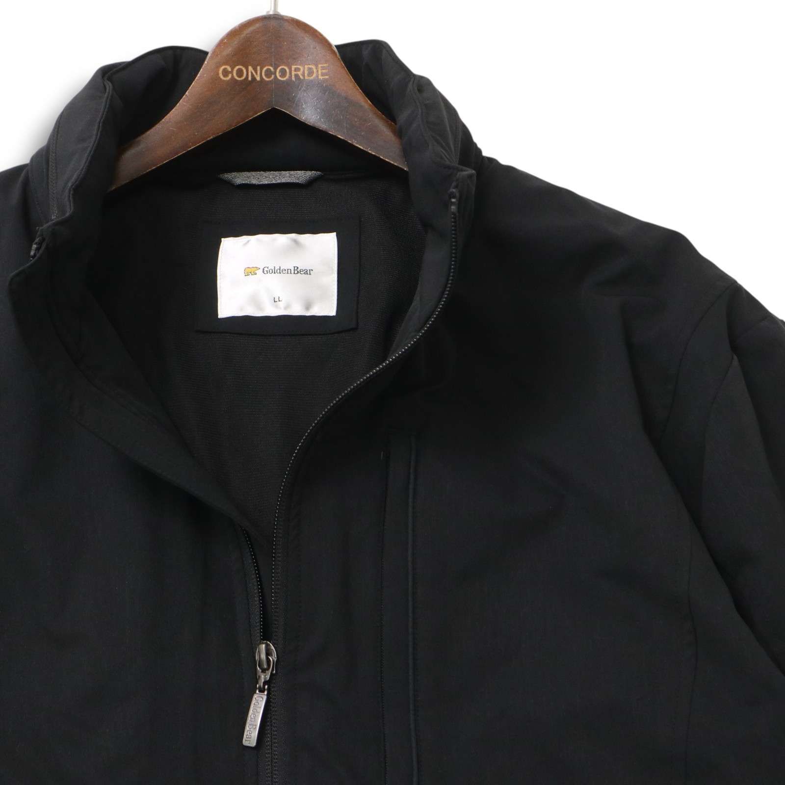 Golden Bear ゴールデンベア 秋冬 フード収納 ジャケット ブルゾン Sz.LL メンズ 黒 大きいサイズ