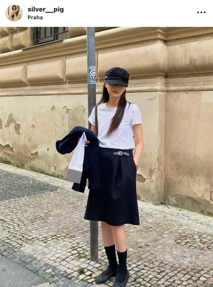 Y\u0027s ワイズ ひざ丈スカート 2(S位) 黒x白 古着中古 Y\u0027s 