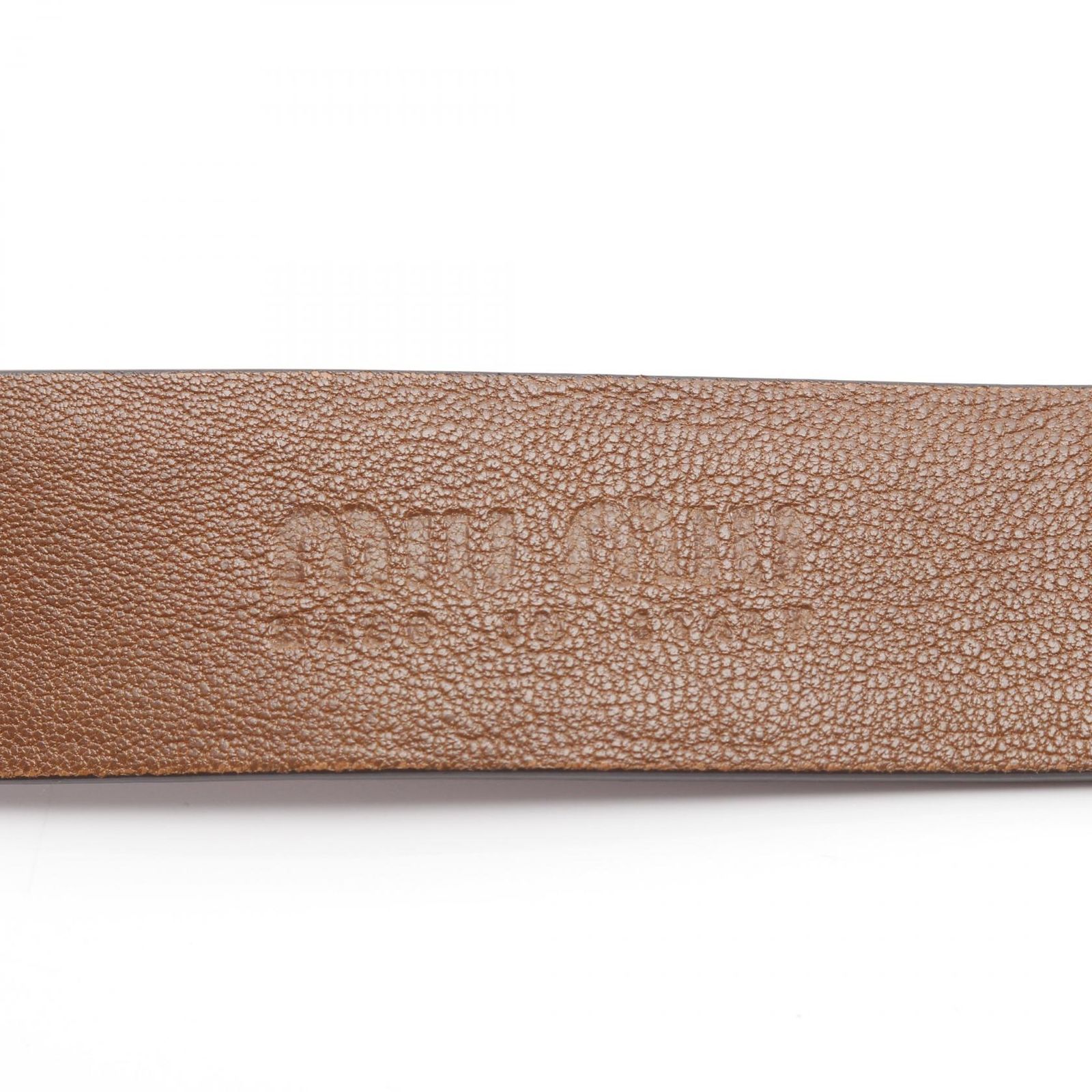 ＋Miu Miu ブラウン レザーベルト Miu Miu ミュウミュウ カットアウト