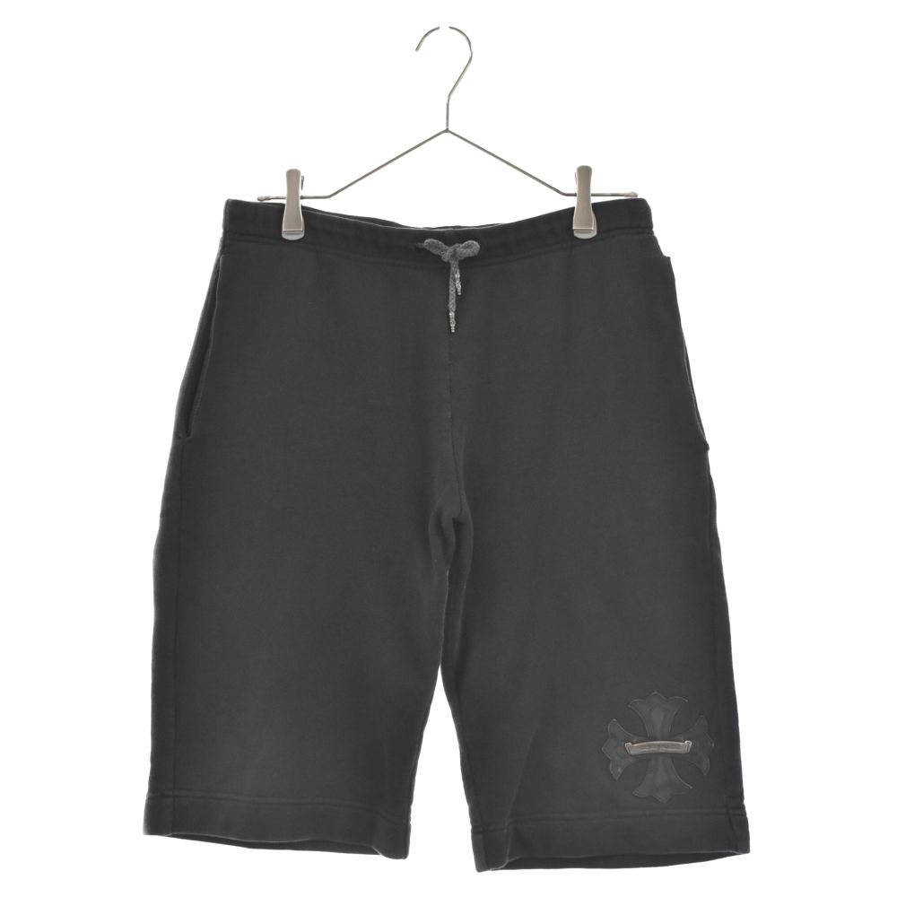 CHROME HEARTS (クロムハーツ) SWEAT PANTS HLF CH PLSレザーパッチ付 