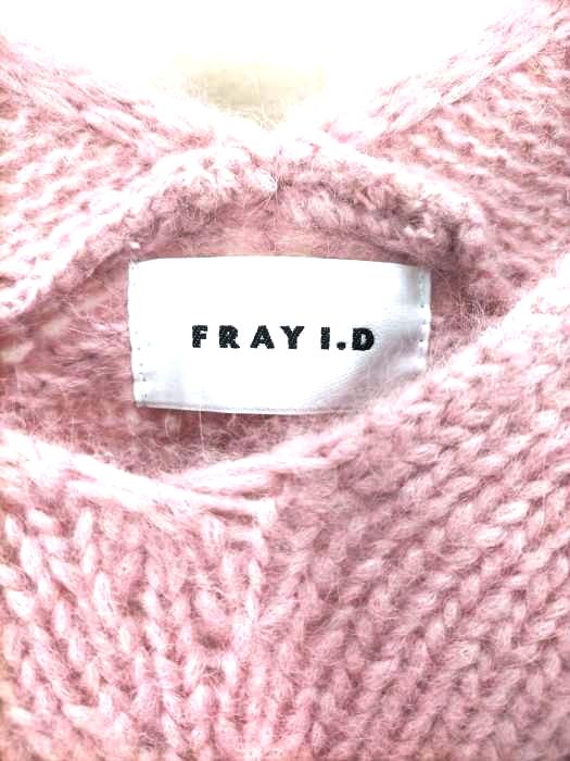 代引き不可 FRAY I.D フレイ アイディー ベビーアルパカVネックニット