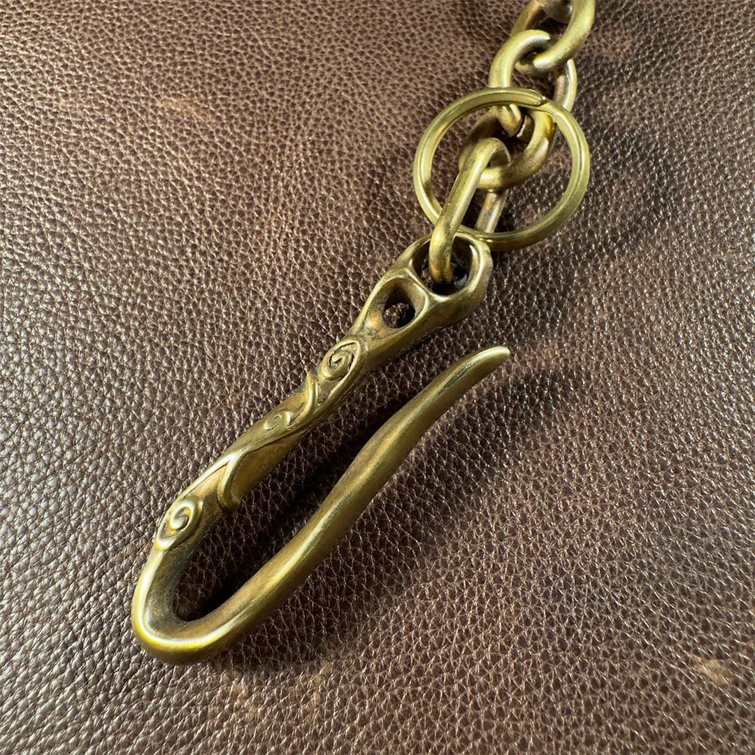 真鍮小判カンウォレットチェーン – WCB-KOBAN-55 真鍮小判カンウォレットチェーン – WCB-KOBAN-55