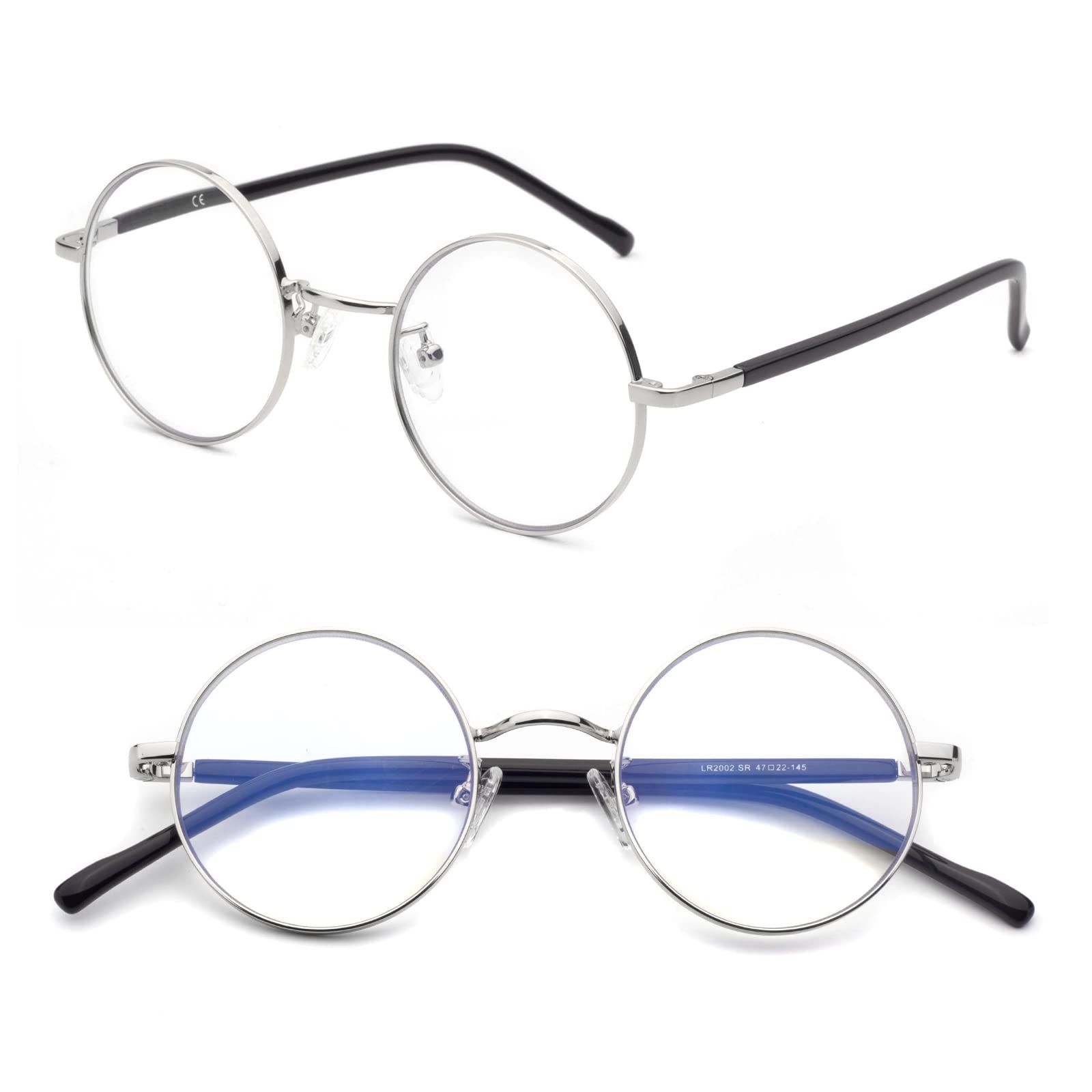 円形リーディンググラス 男女兼用 携帯 細かな作業 メガネ ブルーライトカット DIY 老眼鏡 丸 縫製 メンズ おしゃれ老眼鏡レディース 読書用大きく見える [Soarea]
