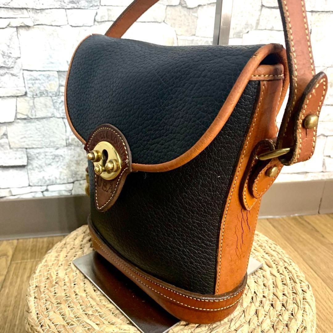 DOONEY&BOURKE バケツ型レザーショルダーバッグ USA ブラック - 大象