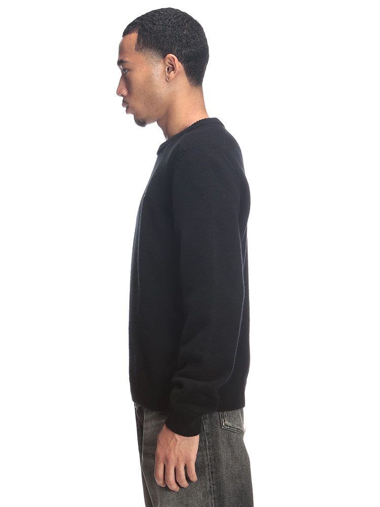 セリーヌ カシミヤ混ニット CELINE (セリーヌ) カシミヤ混 ワンポイント クルーネック ニット