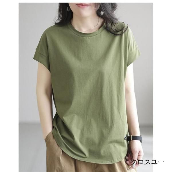 Tシャツ レディース 春 夏 トップス 半袖 tシャツ カットソー