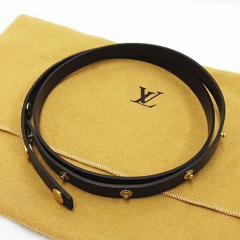 Louis Vuitton レザー ストラップ ベルト LOUIS VUITTON ルイヴィトン ヌメ革レザー ショルダーベルト