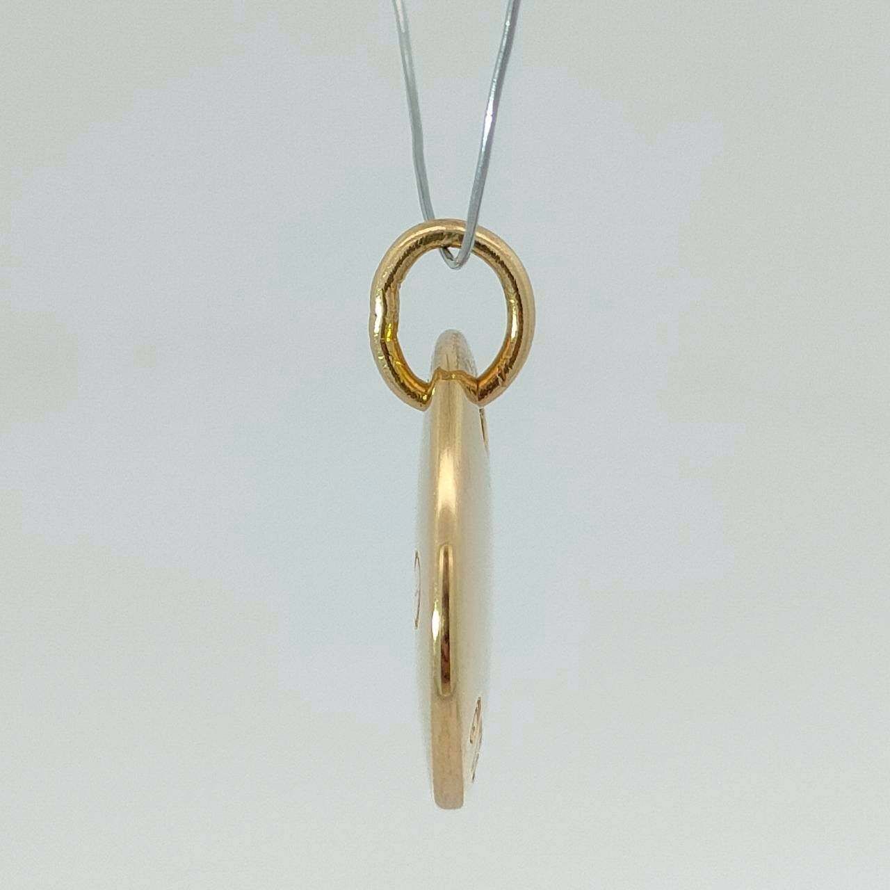 18金 K18 男女兼用 ティファニー ノーツレター ネックレストップ 2.93ｇ D161