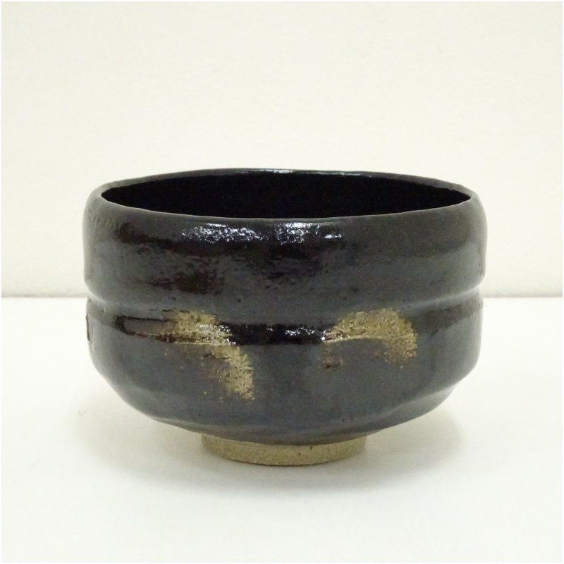 佐々木松楽造 黒楽茶碗 銘 千手翠 前大徳 福本積應書付 共箱 茶道 抹茶 おしゃれ 抹茶茶碗 抹茶碗 和食器 レトロ 茶器 骨董 茶わん 茶会 茶の湯 楽焼 11月 12月 秋
