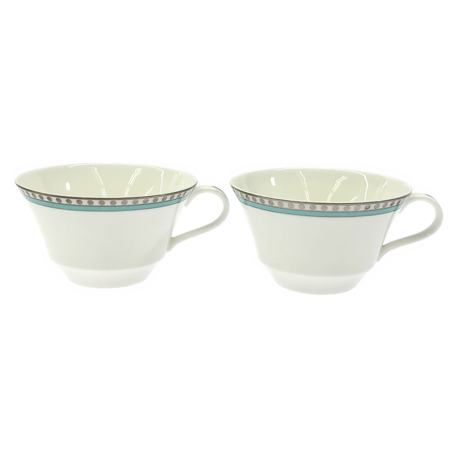 ティファニー TIFFANY＆CO 食器 プラチナブルーバンド プラチナ ブルー その他 カップアンドソーサー レディース