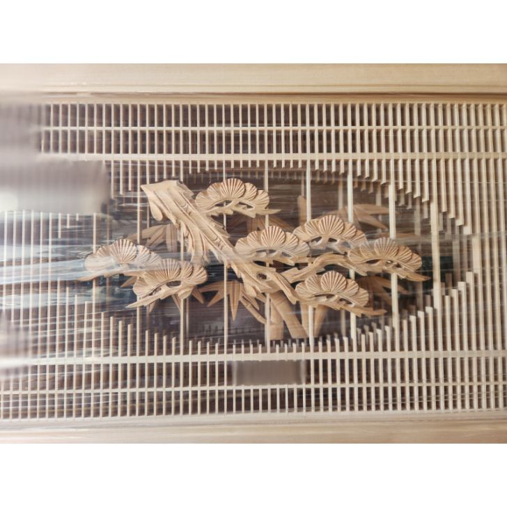 古民家　欄間　2枚セット 欄間 建具 欄間彫刻 【1点もの商品】【新品】 高級手彫り欄間2