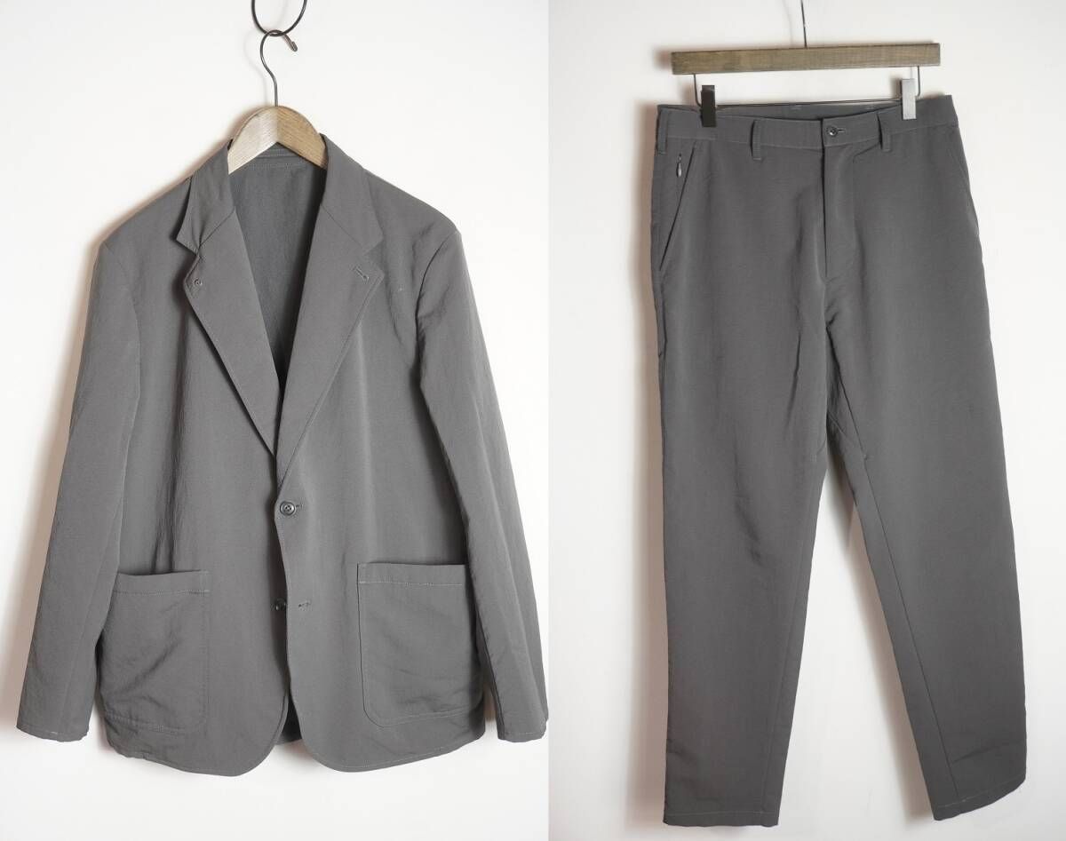 正規 22SS nanamica ナナミカ ALPHADRY Club JACKET＋PANTS テーラード ジャケット ＋ パンツ セットアップ スーツ SUAS218 S灰811P♪