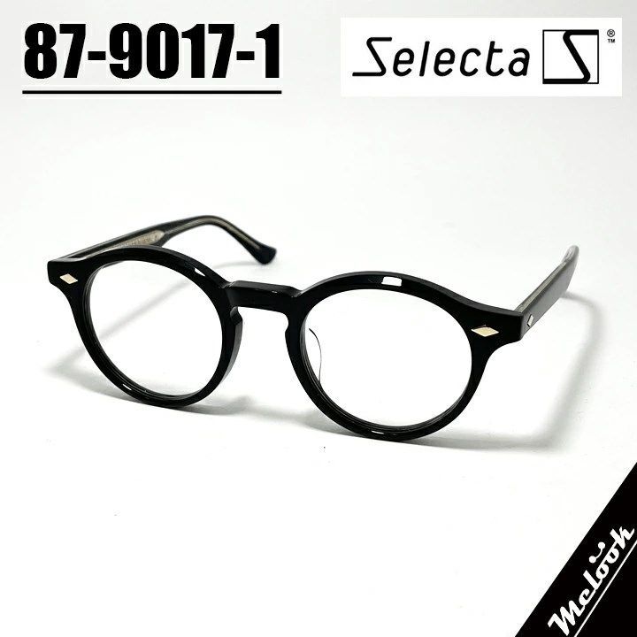 Selecta Selecta Classic Vintage Retro Glasses Glasses Frame Sunglasses 87-9017-1 Black/Gold