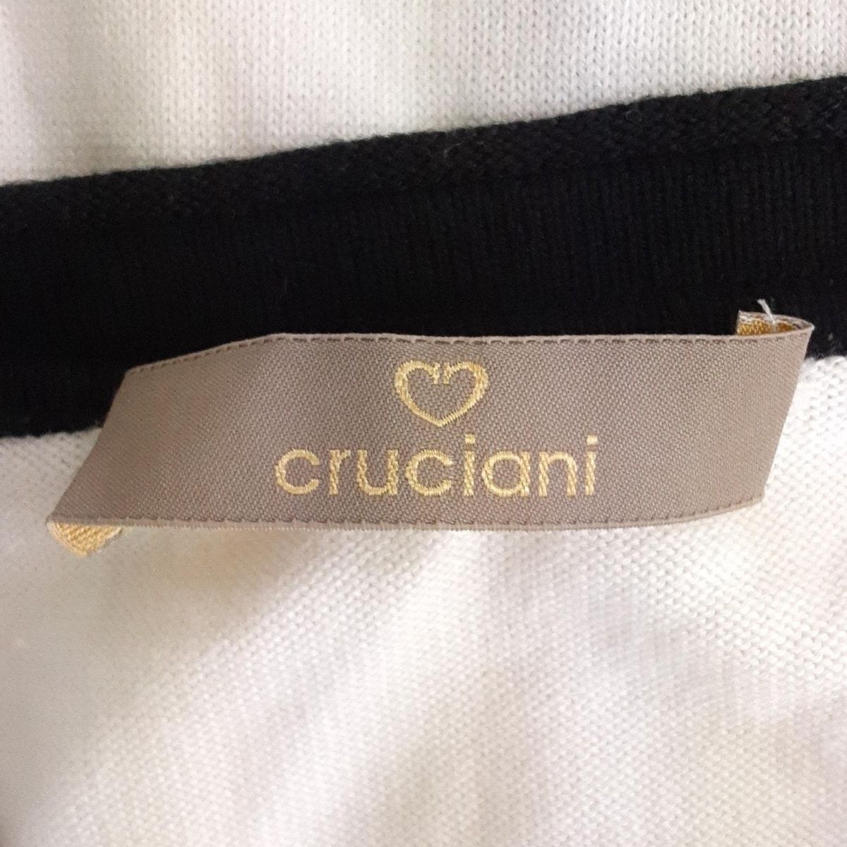 Cruciani アイボリー カーディガン 38 リボン付き フリンジカーディガン（ニット）｜Cruciani