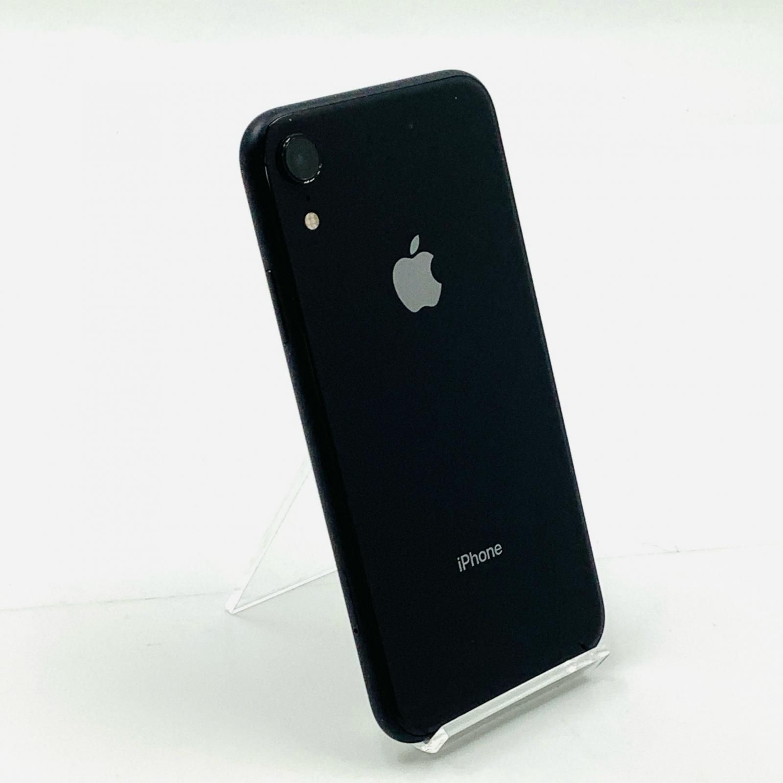 全額返金保証】【最速発送】Apple iPhone XR 64GB ブラック docomo 白