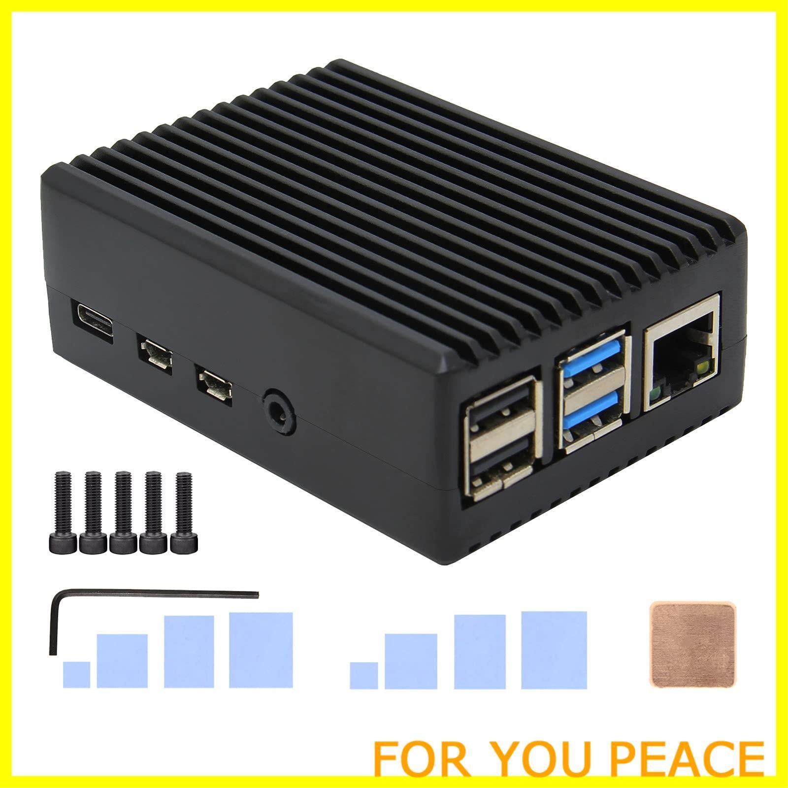 特価商品】Geekworm Raspberry Pi 4 ケース 受動冷却金属ケース