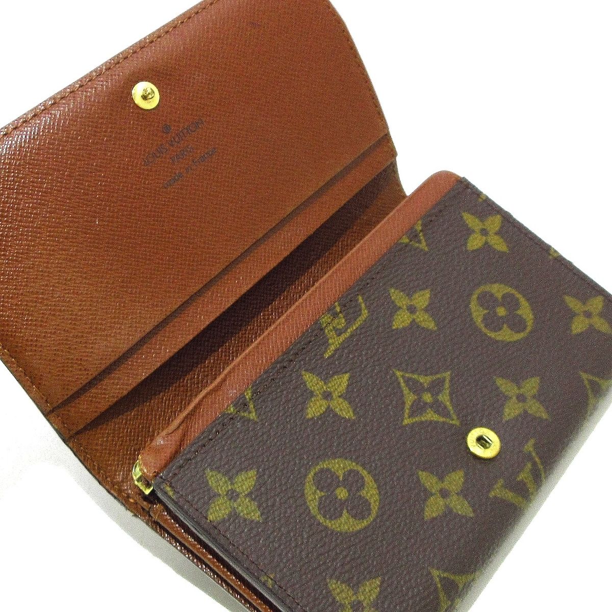 LOUIS VUITTON(ルイヴィトン) 2つ折り財布 モノグラム ポルト モネ・ビエ トレゾール M61730 - メルカリ