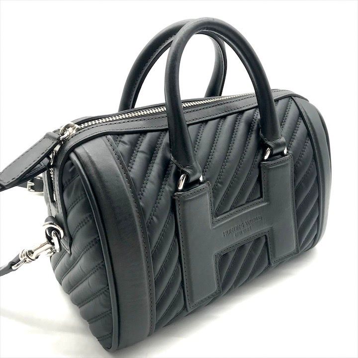 美品 HUNTING WORLD ハンティングワールド 2WAY ショルダー ミニボストン バッグ ブラック a4471 美品 HUNTING WORLD ハンティングワールド 2WAY ショルダー ミニ