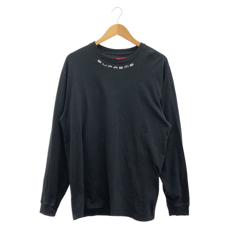 中古】SUPREME 23AW COLLAR LOGO L/S TOP M 黒[66] - メルカリ