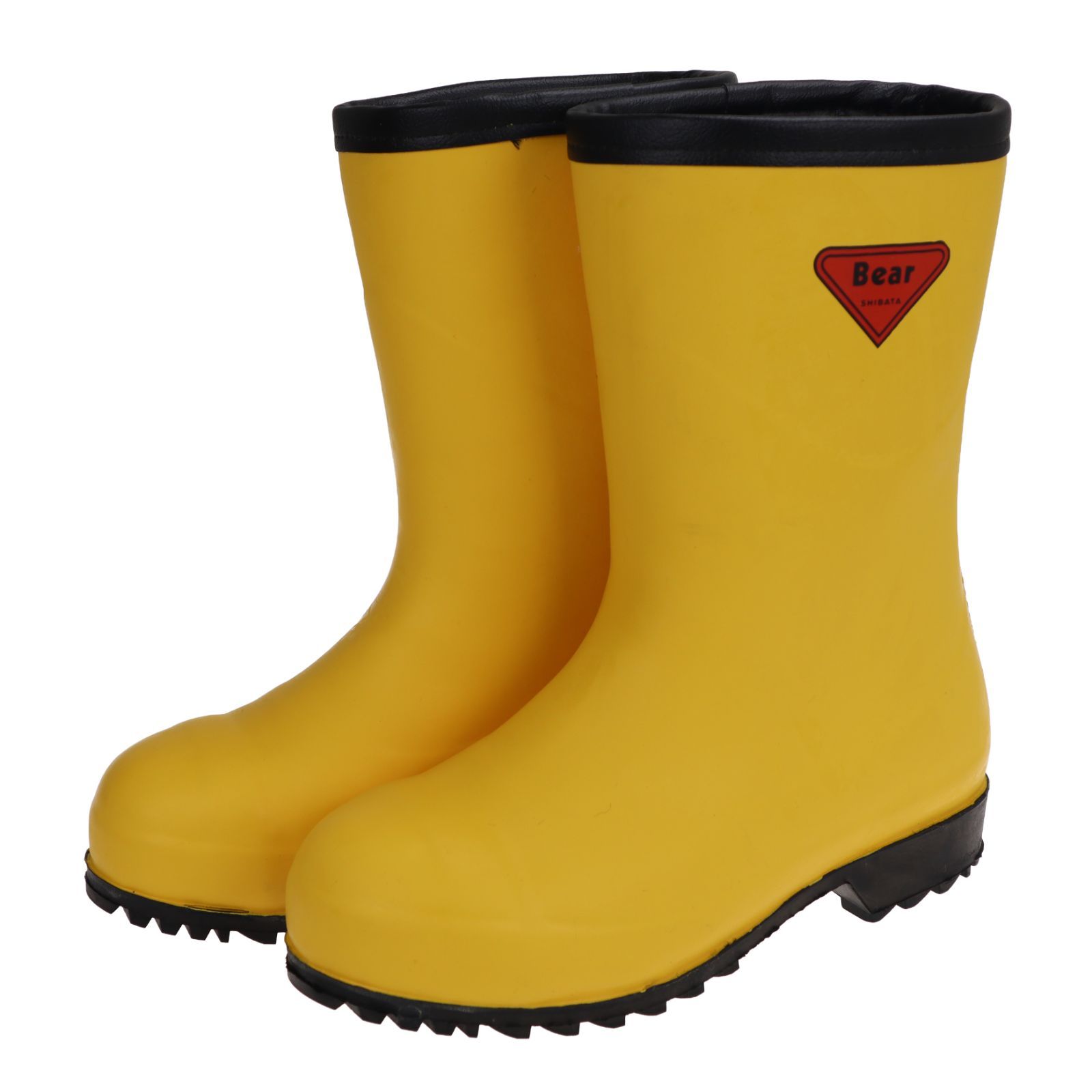 2025ＮＥＷモデル 25.0～28.0 SIBATA シバタ工業 AC102 セーフティベア イエロー メンズ 防寒長靴 倉庫 寒冷地 運輸現場 安全長靴 1011 白熊 フード無し