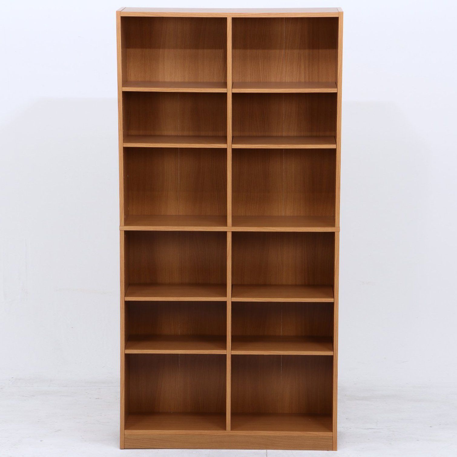 数量 ナチュラル 幅90×奥行29×高さ180cm ブックシェルフ 2列 6段 マガジンラック 多目的棚 可動棚 本棚 97551 不二貿易 MARWIL-DEMENAGEMENTS_CH