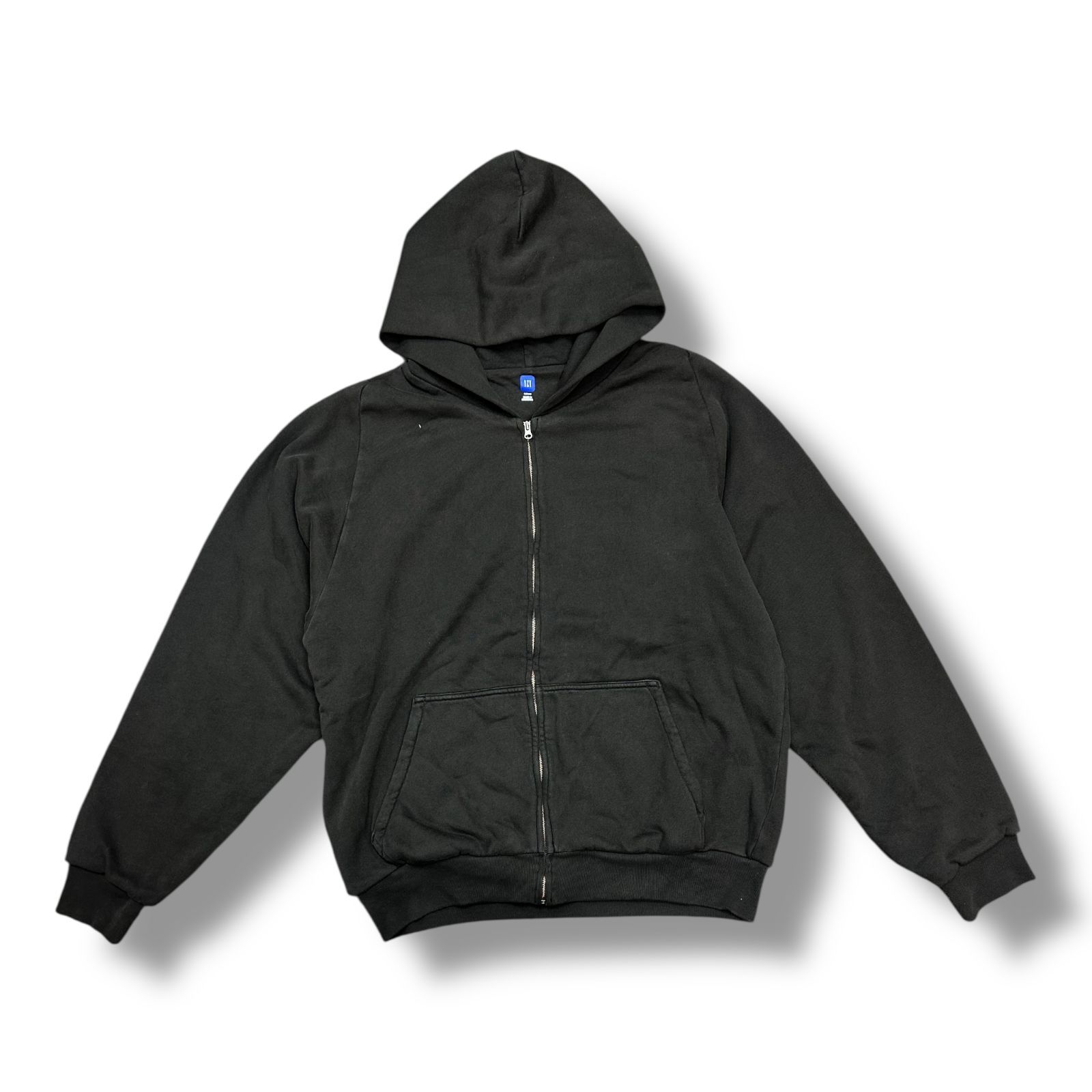 YEEZY GAP YZY イージーギャップ ジップパーカーL 黒 YEEZY GAP Zip up hoodie スウェットジップパーカー フーディー