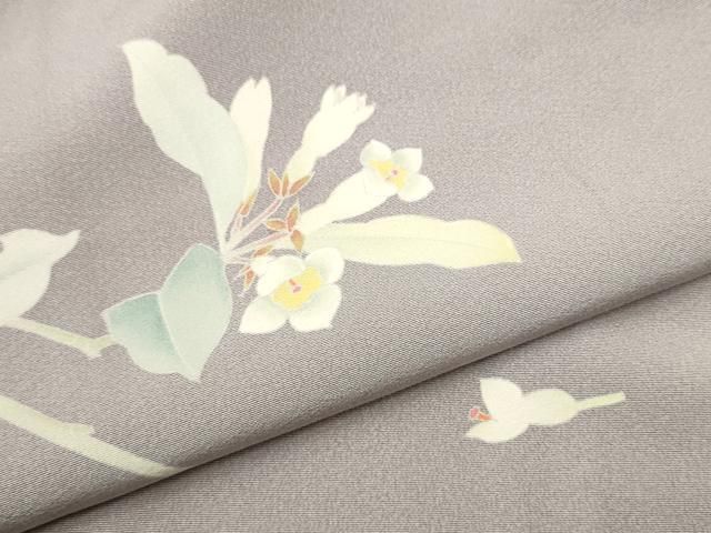 平和屋着物○京加賀糸目友禅作家 山崎巌 訪問着 枝花文 正絹