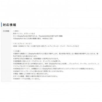 ミニDisplayPort-HDMI 変換アダプタ