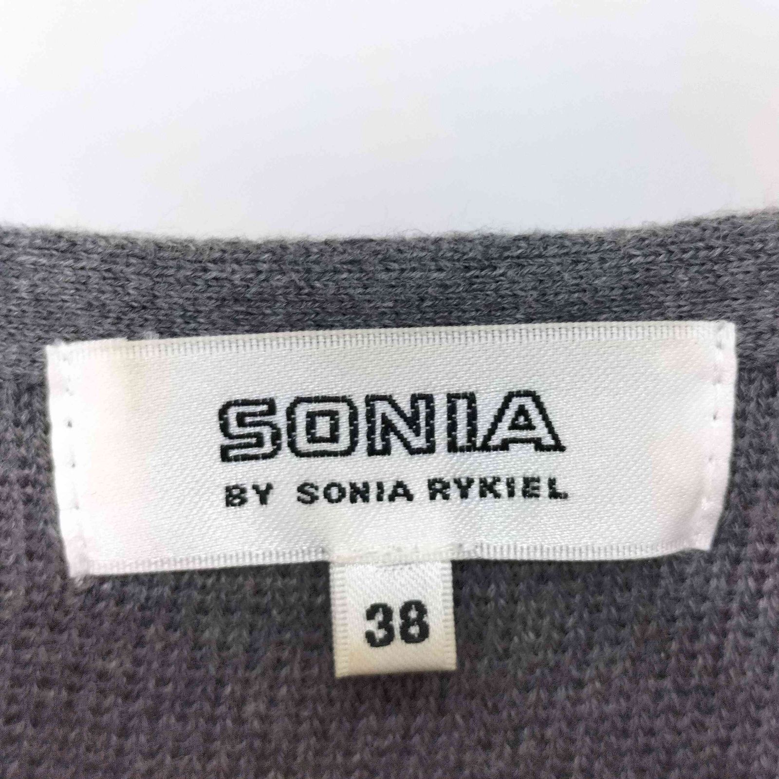 ＼大人カジュアルに／ソニアリキエル ワンピ 38 ソニアバイソニアリキエル SONIA by SONIA RYKIEL リボンニット