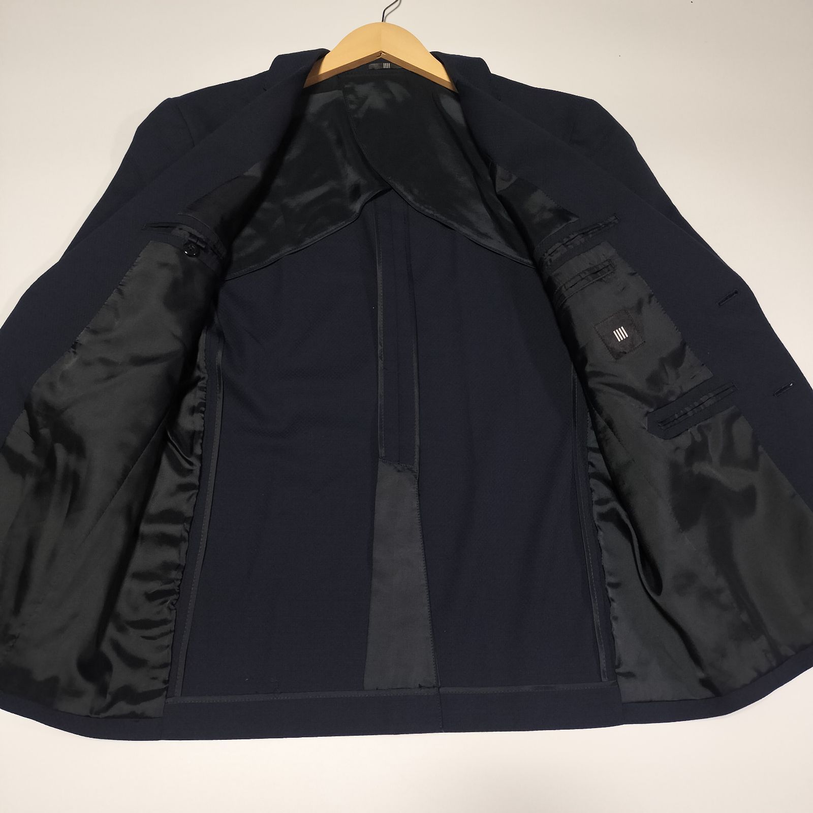 ☆美品☆ SUIT SELECT 3ピース ビジネススーツ セットアップ　背抜き 美品】SUIT SELECT 3ピース スーツ セットアップ AB5 М相当