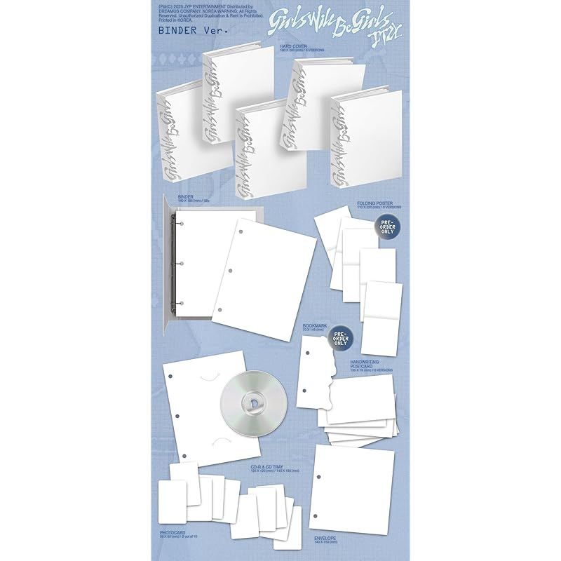 5種セット ITZY Girls Will Be Binder Ver. 0