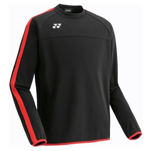 【新品・5営業日で発送】YONEX ヨネックス ユニトレーニングトップ (FW5006) 色 : ブラック／レッド サイズ : S 