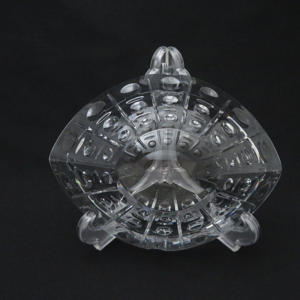 未使用　Baccarat バカラ エキノックス アッシュトレイ 灰皿 Y2974-1 バカラ エキノックス アッシュトレイ 灰皿 箱付 未使用 Y2974