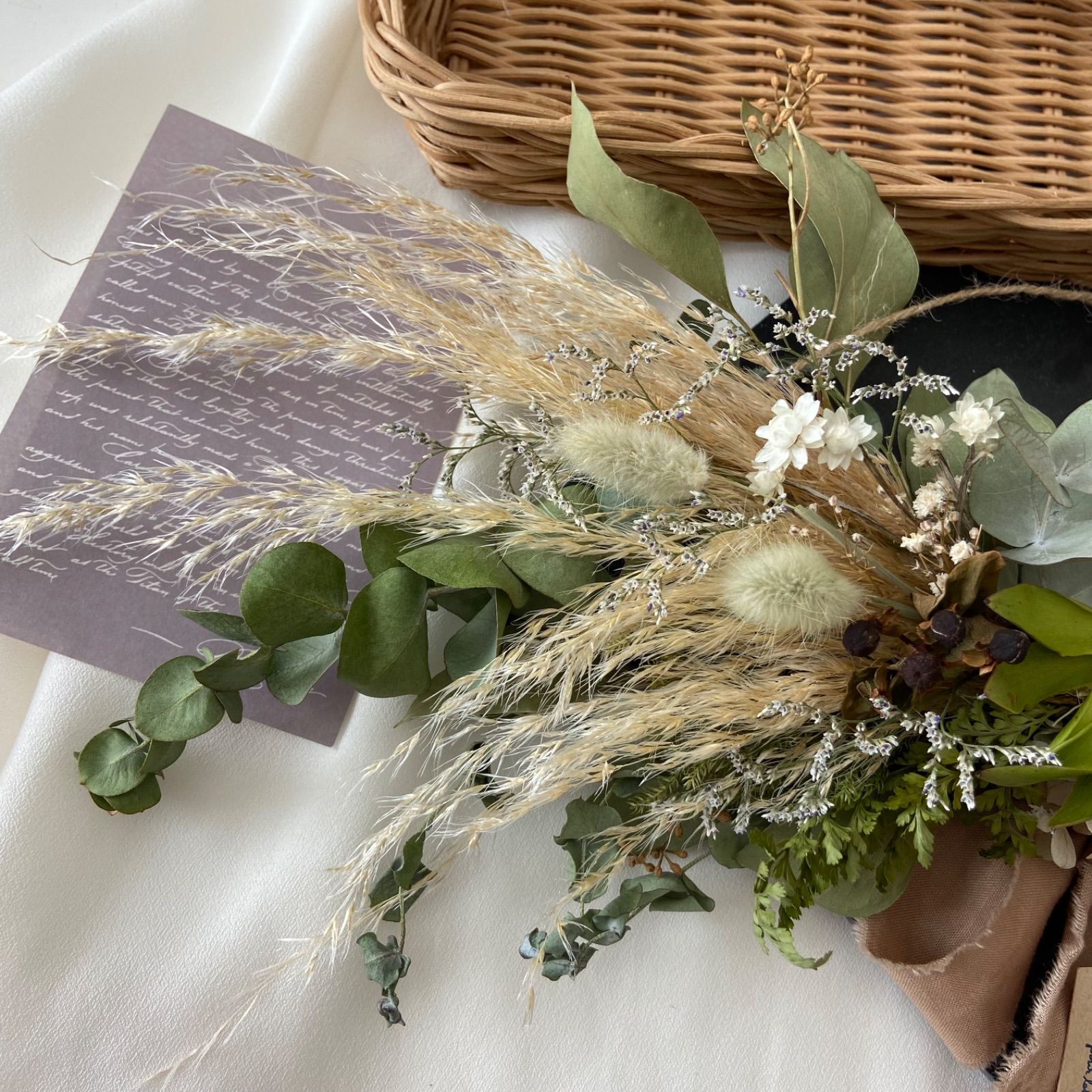 横長スワッグ☆ネイティブボタニカルドライフラワー