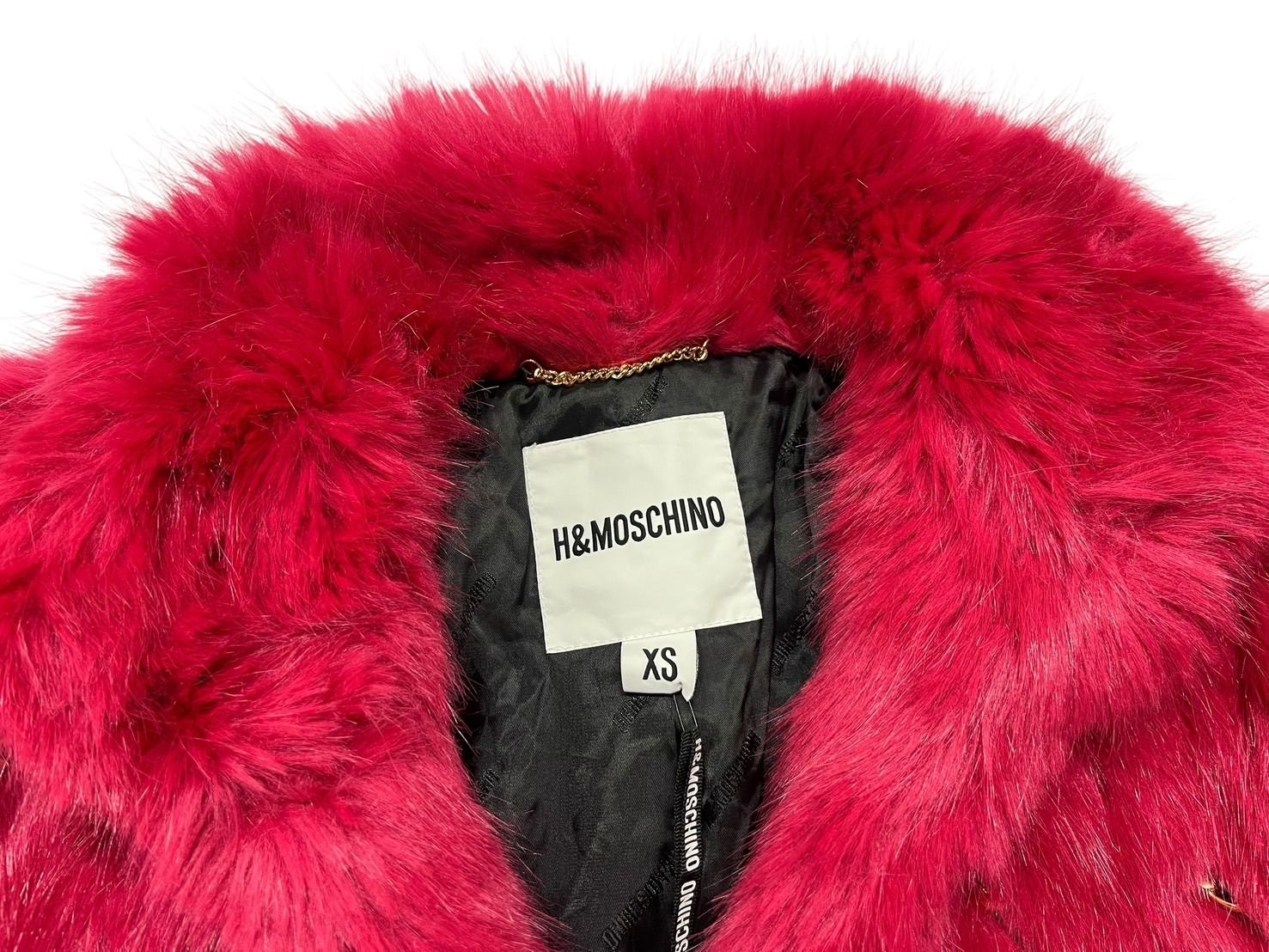 新品未使用 Moschino モスキーノ H&M コラボ ファージャケット コート  