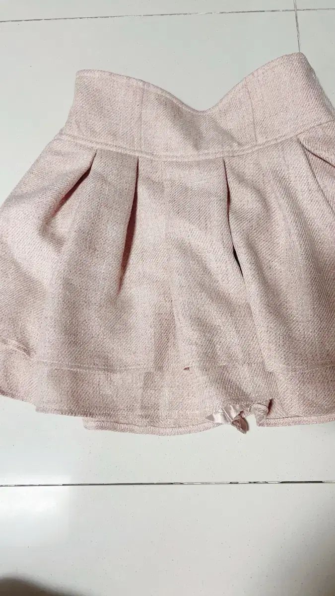 磨かれた ミシェルマカロン ツイード ピンク スカート 今がお買い得