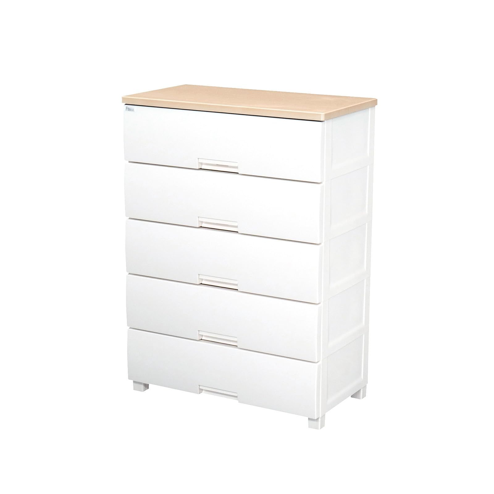 【美品】Fits 大人気 5段チェスト 天馬 天馬 フィッツプラス ホワイトチェスト 5段 引き出し付き d